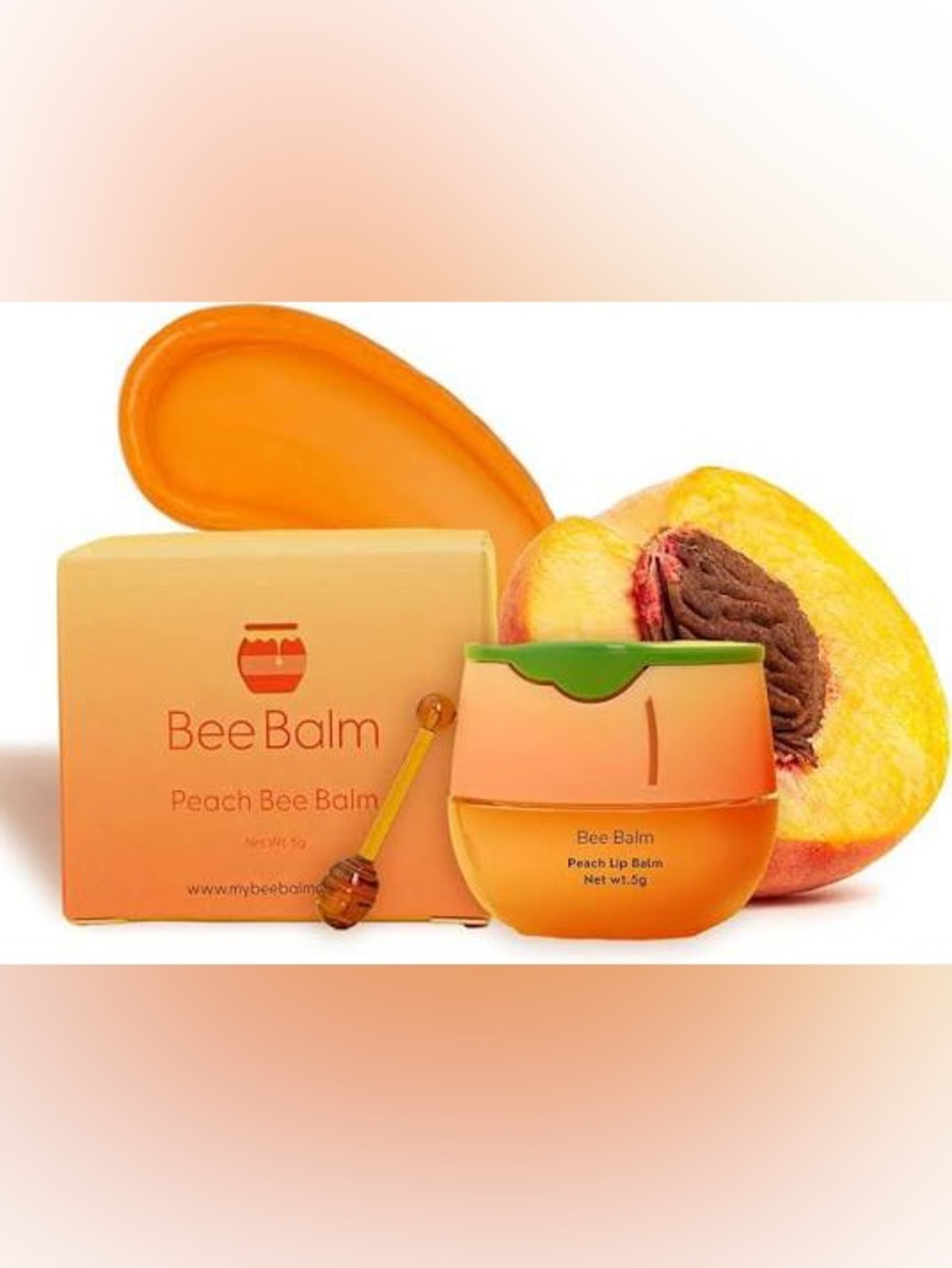 Bee Balm Peach Lip Balm